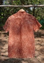 MAO SS SHIRT, TERRACOTTA, BATIK FULL, COTTON