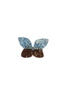 BUTTERFLY HAIRCLIP, BROWN & BLUE