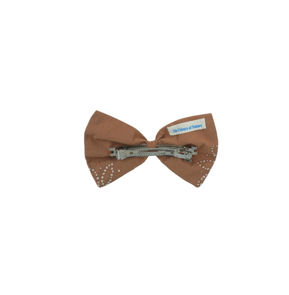 TUXEDO HAIRCLIP, SINGLE, LARGE, BROWN