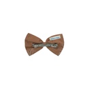 TUXEDO HAIRCLIP, SINGLE, LARGE, BROWN