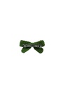 CROCHET HAIRCLIP, TIE, GREEN