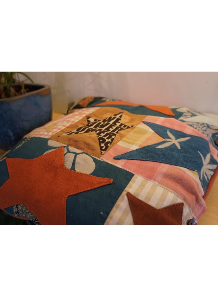 CUSHION COVER, PATCHWORK_STAR