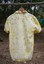 MADRAS SS SHIRT, LIGHT GREEN, SHIBORI CRUSHING, COTTON