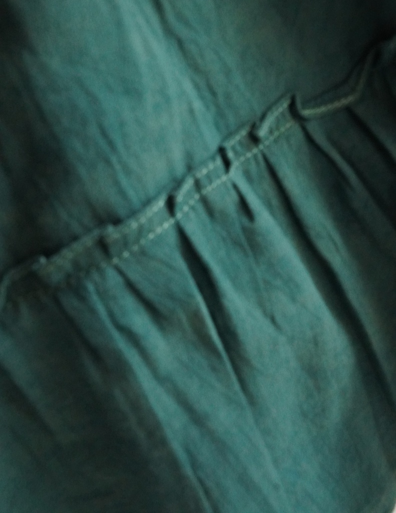 BABY PAA DRESS, DARK GREEN, COTTON