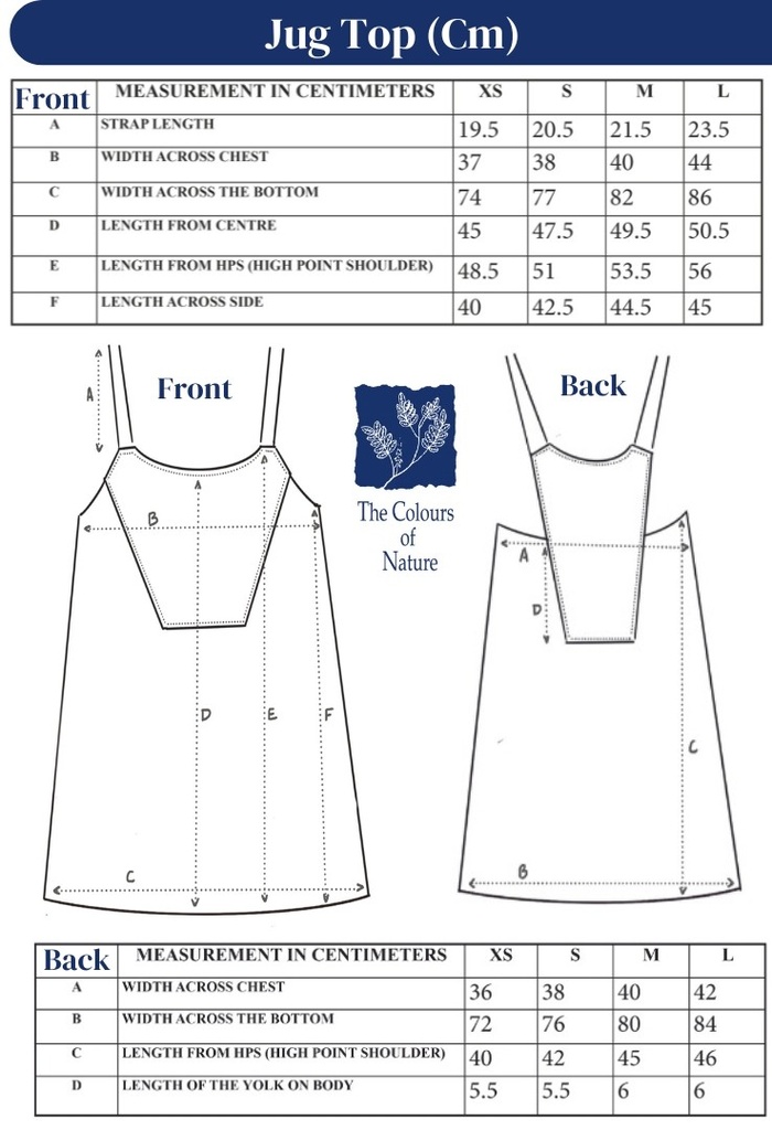 JUG TOP, BLUE, UPCYCLED_SQUARES, COTTON