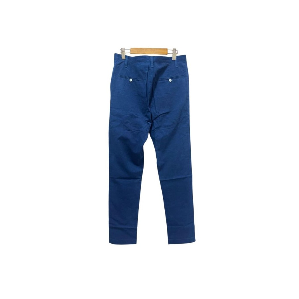 PANTS, CHINOS, DARK BLUE, COTTON