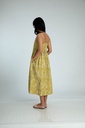 STRAPPY DRESS, GREEN, BATIK, COTTON