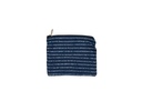 MEDIUM POUCH, BLUE, BATIK LINES, COTTON