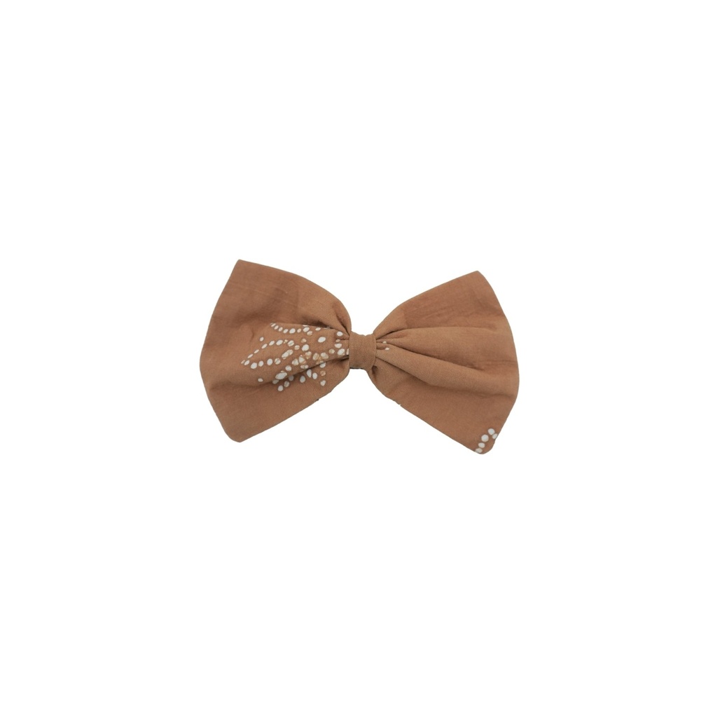 TUXEDO HAIRCLIP, SINGLE, LARGE, BROWN
