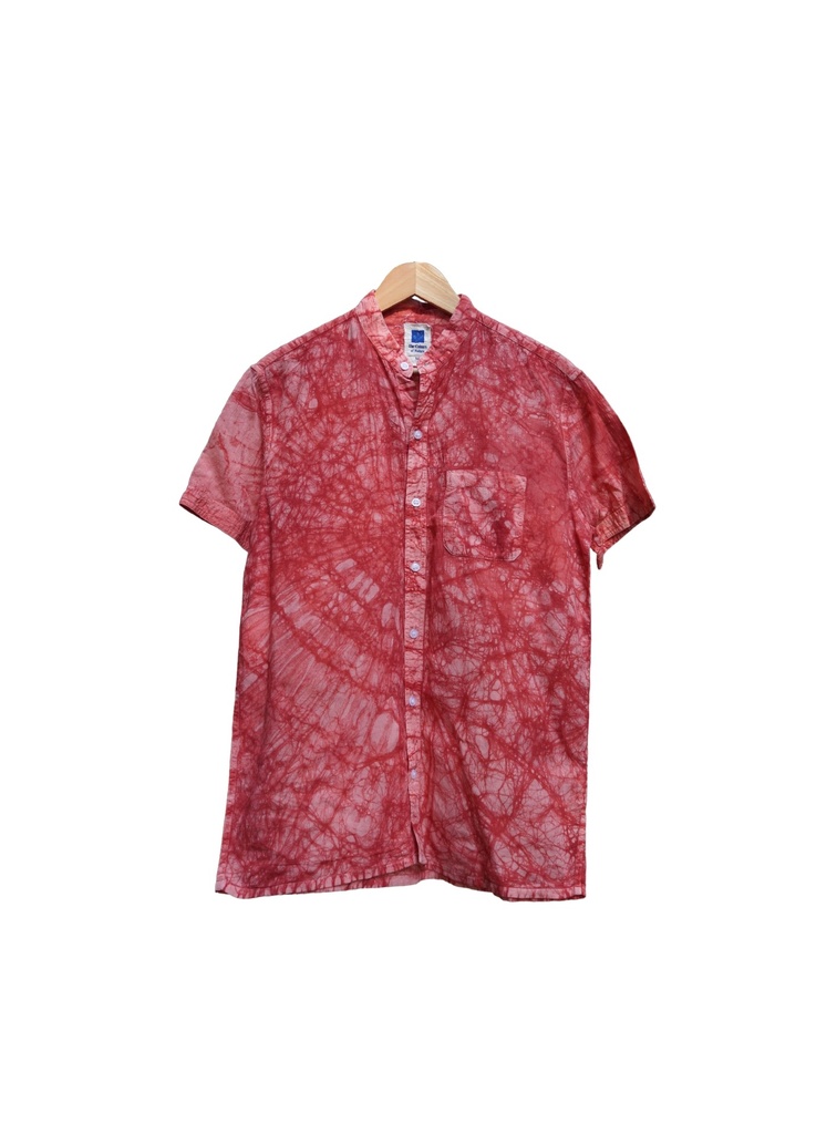 MAO SS SHIRT, PINK, BATIK FULL, COTTON