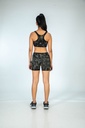 SPORTS SHORTS, GREEN-KHAKI, SHIBORI CRUSHING, COTTON